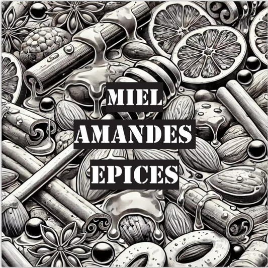 Miel, amandes, épices