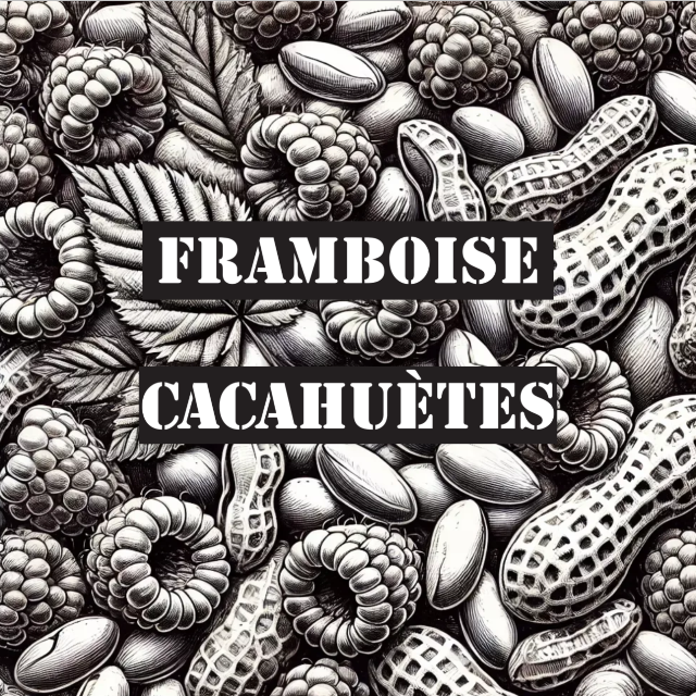Framboise, cacahuètes
