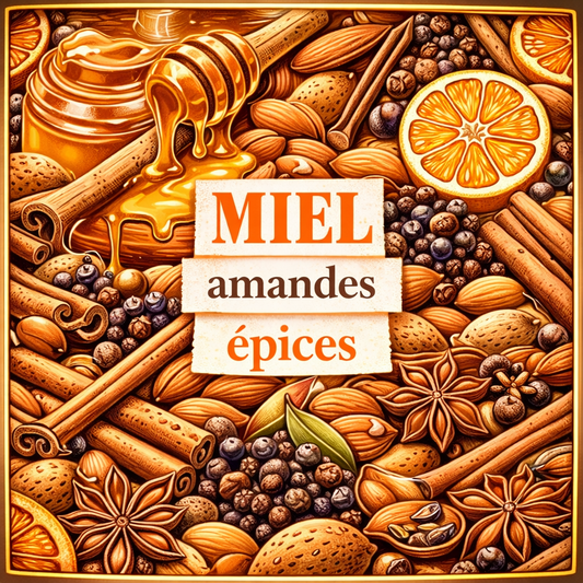 Miel, amandes, épices